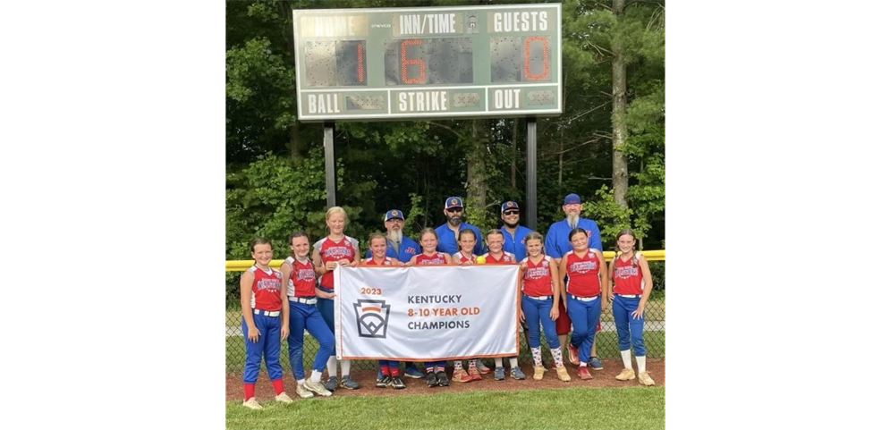 2023 8-10 Year Old Softball Champions - Jackson County